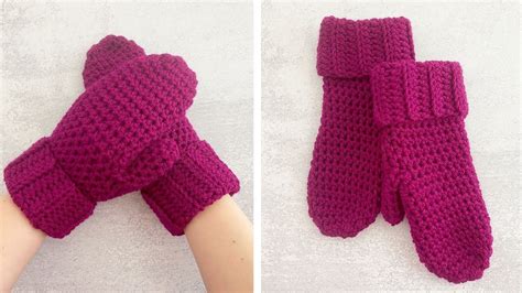 How To Crochet Mittens For Beginners Crocheted World