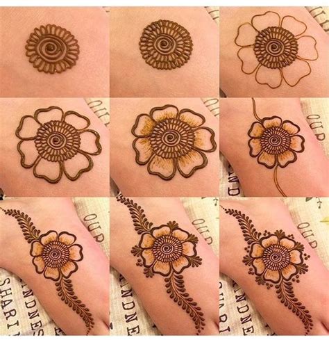 20 Step By Step Mehndi Designs For Beginners Beginner Henna Designs