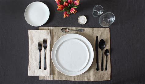 Each place setting includes the utensils and dinnerware pieces that would normally be used with the corresponding style of dining. How To Set The Table: From Apartment Therapy's Maxwell ...