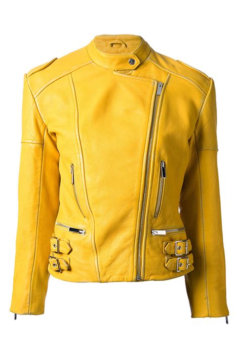 Yellow Leather Jackets Jackets