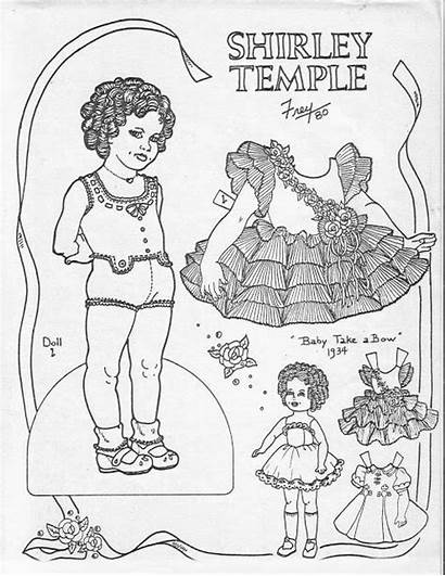 Shirley Temple Dolls Coloring Paper Pages Adult