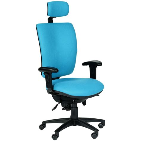 Office star space professional ergonomic air grid chair with black leather seat, seat: Summit Ergonomic Task 24 Hour Operator Chair With Headrest ...