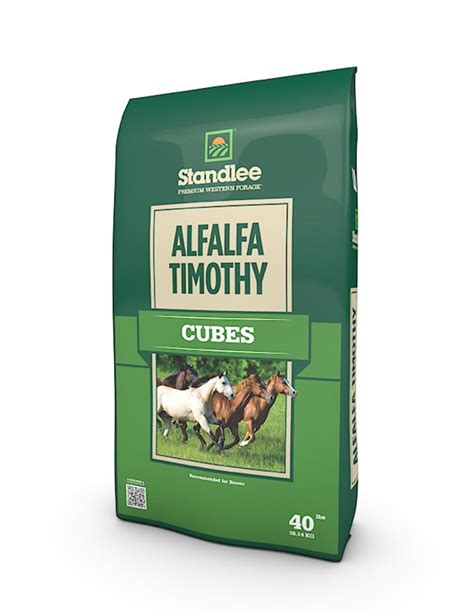 Standlee Hay Company Alfalfatim Cubes Horse Feed 40 Lb