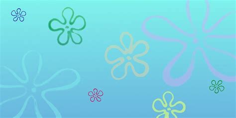 Floral Background Great For Bikini Bottom Spongebob Fish Tank Or