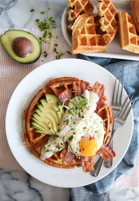 Savory Breakfast Waffles Cooking With Books Recipe Breakfast
