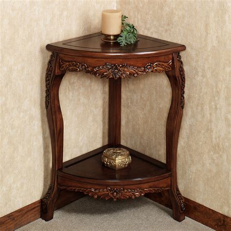 Office Star Products Merlot Corner Accent Table With Storage White