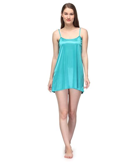 Buy Oleva Blue Satin Nighty Online At Best Prices In India Snapdeal
