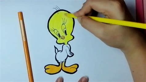 How To Draw Tweety Bird Easy Youtube