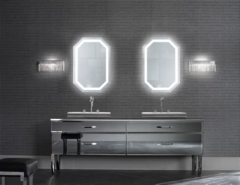 Tudor 20″x 30″ Led Bathroom Mirror W Dimmer And Defogger Octagon