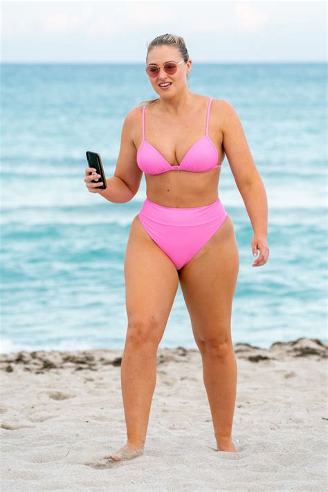 Iskra Lawrence In Bikini At A Beach In Miami 12092018 Hawtcelebs