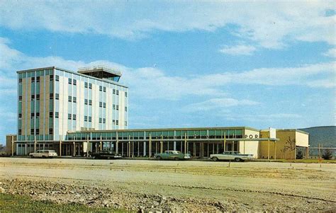 Big Flats New York Chemung Airport Street View Vintage Postcard K63337