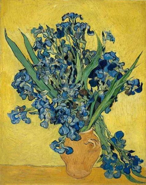 Iris Em Um Vaso De Vincent Van Gogh Tela Para Quadro Na Santhatela