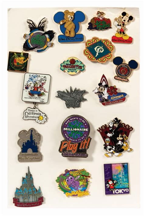 Disneyland Pin Trading Vest With 17 Pins