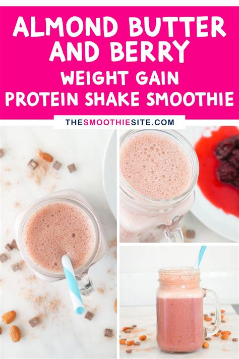 If your goal is to gain healthy weight or 10 pounds of muscle mass in just four short weeks, you need to eat a lot of protein, a lot of carbohydrates, and even the other milk protein, casein, is also critical for gaining mass. Pin on Weight Gain Smoothies