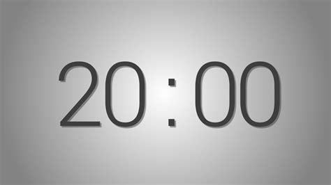 20 Minutes Countdown Timer Beep At The End Simple Timer Twenty Min