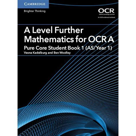 Asa Level Further Mathematics Ocr A Level Further Mathematics For Ocr