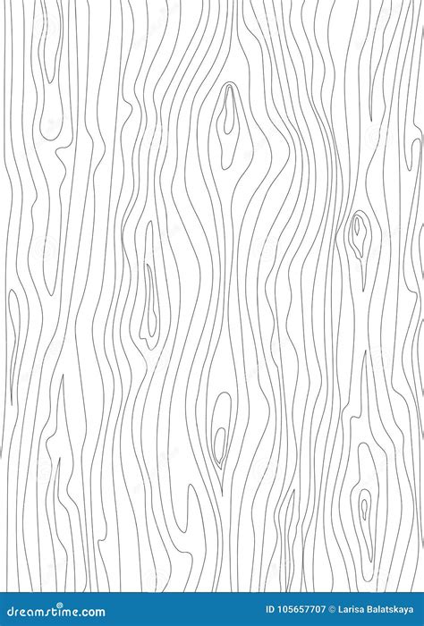 Wood Texture Outline Illustration Stock Vector Illustration Of