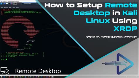 How To Setup Remote Desktop In Kali Linux Using Xrdp Youtube