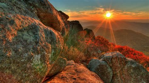 Desktop Wallpaper Beautiful Sunrise Mountain Landscape Hd Image