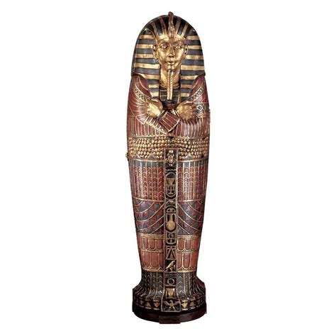 King Tut Sarcophagus Egyptian Mummy Sarcophagus Coffin Storage Cabinet
