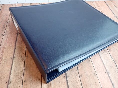 We R Memory Keepers 12x12 Blue Leather Scrapbook Album Set Of 2