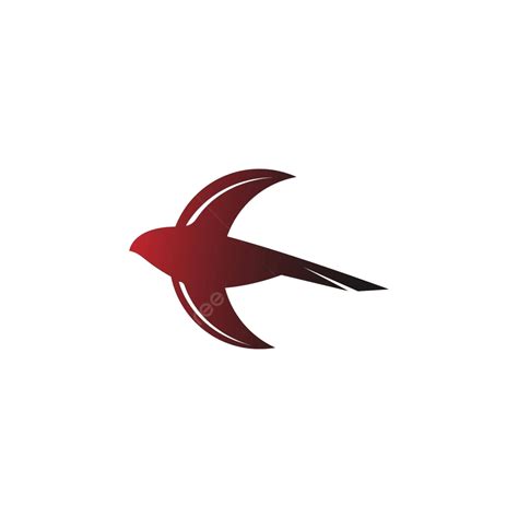 Minimalist Illustration Of A Swift Bird Logo Icon In Vector Template