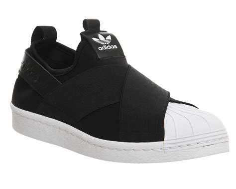 Adidas originals women's superstar slip on sneaker. Mens Adidas Superstar Slip On CORE BLACK WHITE Trainers ...