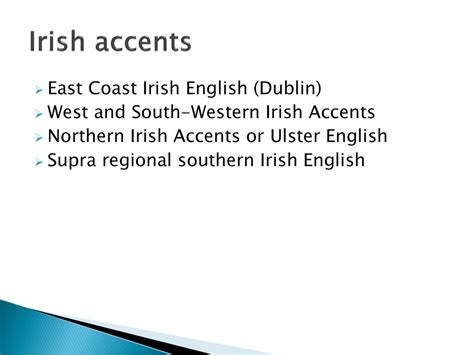 English Dialects Irish Ppt Download