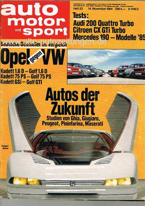 November Auto Motor Und Sport Heft