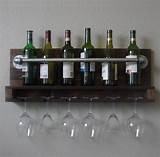 Wall Shelf Wine Glass Holder