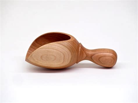 Wood Scoop 14 Cup Wooden Scoop Of Cherry Wood Made To Order Etsy