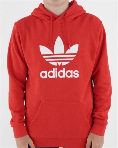 Adidas Originals Trefoil Hoody Vivid Red 80s Casual Classics