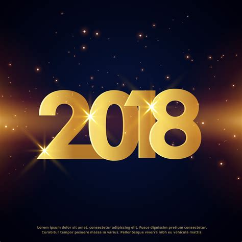 1,000+ new year images in hd for free. premium happy new year 2018 greeting card golden design - Download Free Vector Art, Stock ...