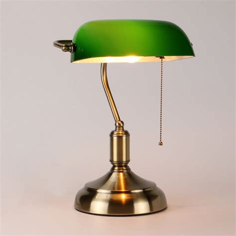 Buy Vintage Bankers Lamp In Green At 30 Off Retail Staunton And Henry