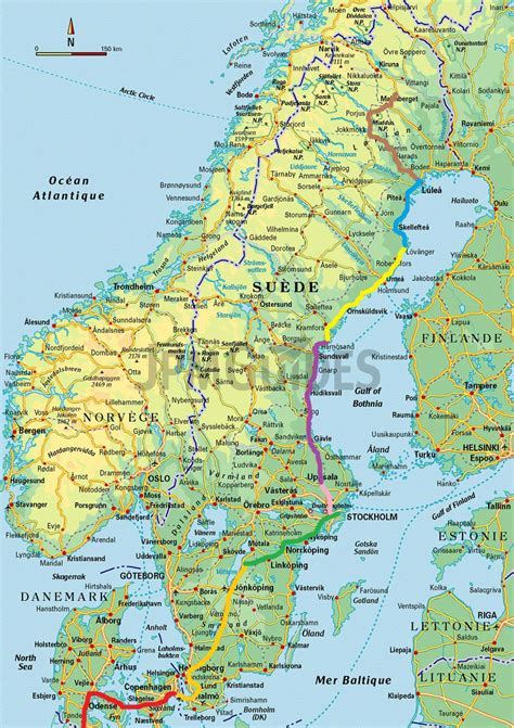 Carte Scandinavie Voyages Cartes