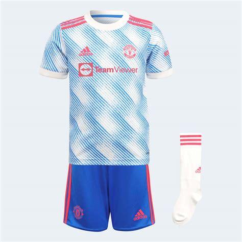 детски футболен екип Adidas Manchester United Away Mini Kit 2021 2022