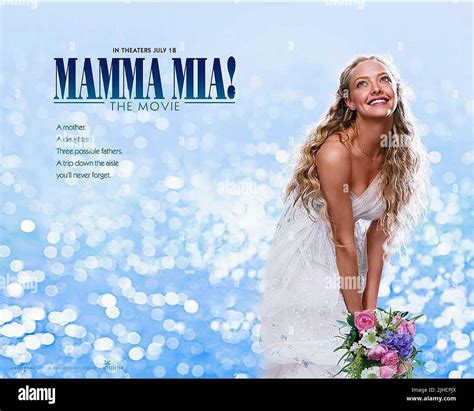 Amanda Seyfried Poster Mamma Mia 2008 Stock Photo Alamy