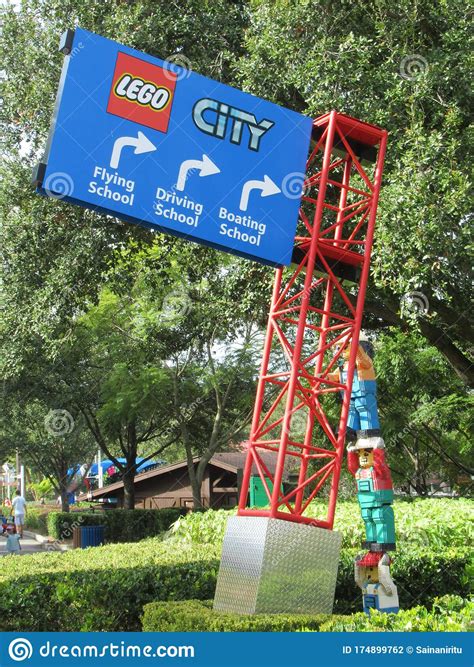 Lego City At Legoland Theme Park In Winter Haven Florida Editorial