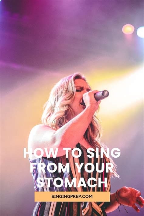 How To Sing From Your Stomach The Best