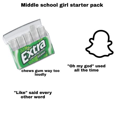 Middle School Girl Starter Pack Starterpacks