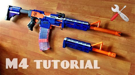 Tutorial How To Make A Nerf M4 Rifle Part 1 Barrel Attachment