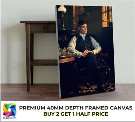 Peaky Blinders Cillian Murphy Tv Show Large Canvas Art Print T Lots Of Sizes £1767 Picclick Uk