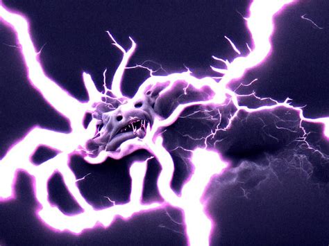 An Amazingly Detailed Rendering Of A Vicious Lightning Demon