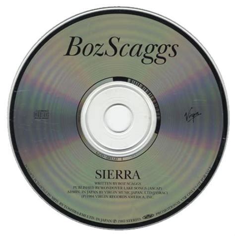 Boz Scaggs Sierra Japanese Promo Cd Single Cd5 5 130643