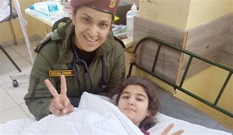 moving moment rescued from debris turkish girl now at indian army camp