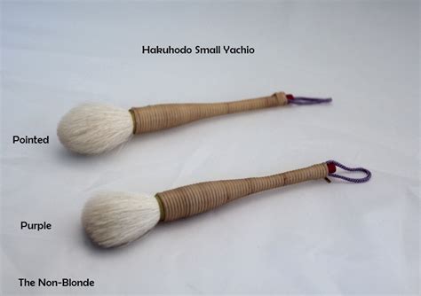Hakuhodo Small Yachiyo Brushes Pointed And Purple The Non Blonde