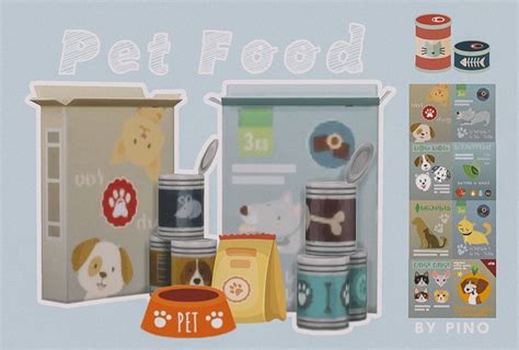 Decor Pet Food Download Sfs Sims 4 Pets Sims Pets Sims 4