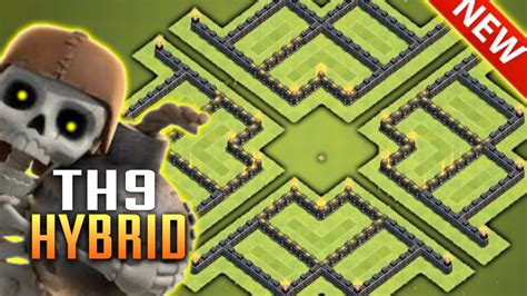 New Coc Best Th9 Defense Town Hall 9 Base Layout Coc Clash Of Clans