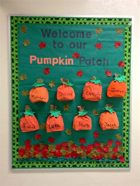 Welcome To Our Pumpkin Patch Bulletin Board Mark Library