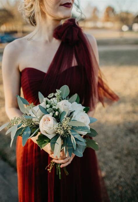 Classic Burgundy October Wedding Color Inspirations Colorsbridesmaid